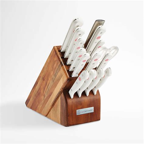 Wusthof Gourmet Stamped White 16 Piece Knife Block Set Reviews