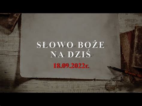 S Owo Bo E Na Dzi R Xxv Niedziela Zwyk A Youtube