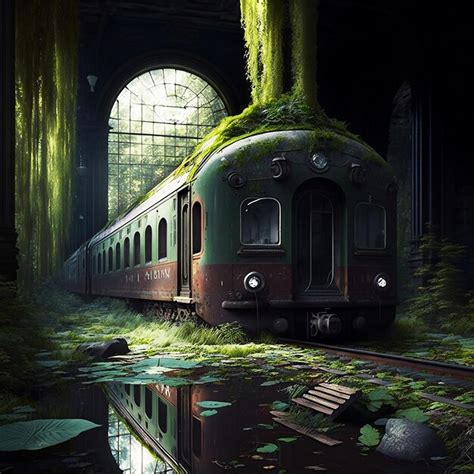 Premium Photo | Abandoned train station