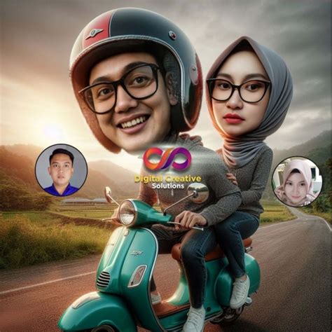 Jual Jasa Edit Foto Kalikatur Ai Untuk Kado Ulang Tahun Anniversary