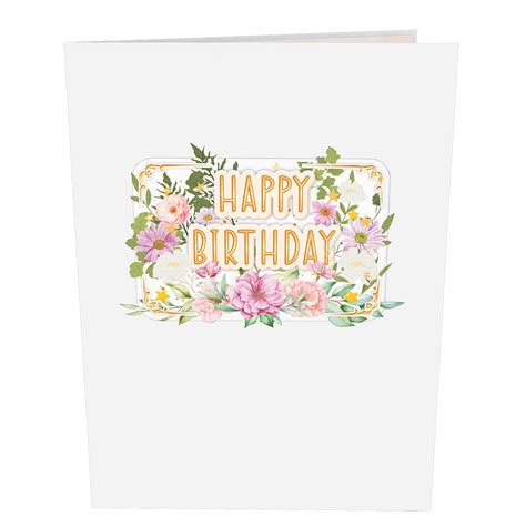 Happy Birthday Flower pop-up card :: Behance