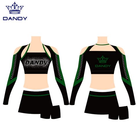 Team Performance Cheerleading Uniforms With Rhinestones, High Quality ...