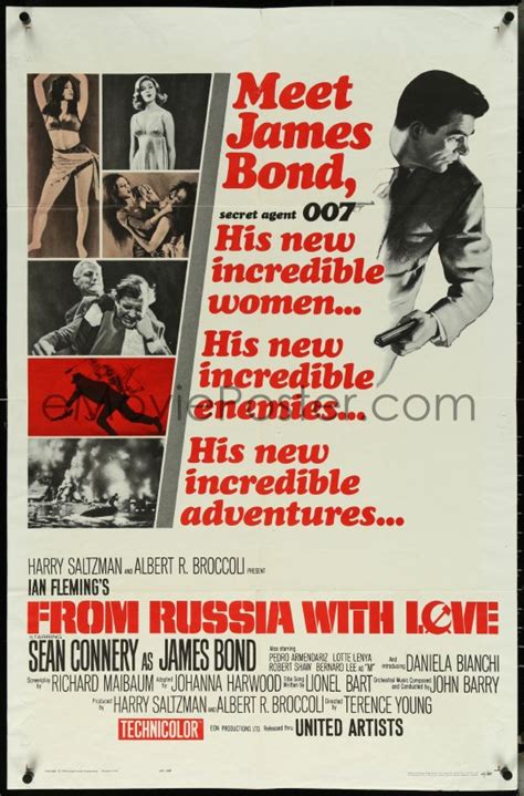 EMoviePoster Image For 5t0945 FROM RUSSIA WITH LOVE 1sh 1964 Sean