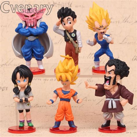 Anime 6 unids lote Bola de Dragón DBZ Goku Vegeta Piccolo Gohan super