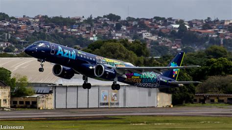 Azul Airlines Erj E Climbing From Rwy Sbrf Recife Br Flickr