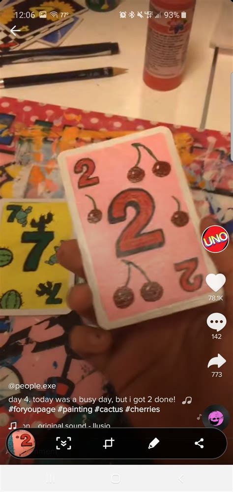 pin   uno painting playing cards art card drawing