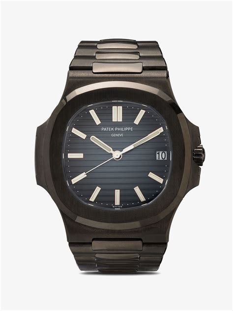 MAD Paris Black Patek Philippe Nautilus 5711 DLC Watch Browns