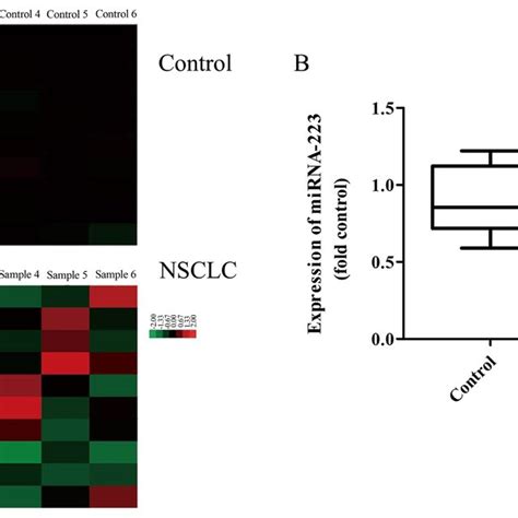 Serum Levels Of Mirna In Nsclc Patients A Gene Chip For