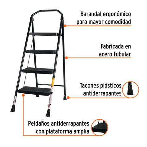 Escalera Tubular Plegable Pelda Os Truper Escaleras Tubulares