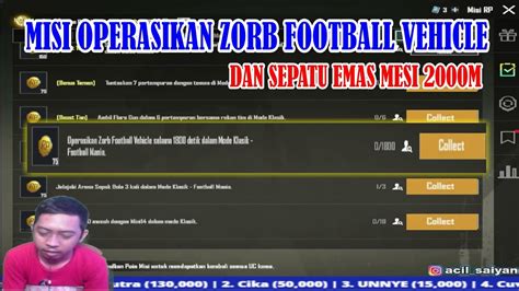 MISI OPERASIKAN ZORB FOOTBALL VEGICLE SELAMA 1800 DETIK MISI ROYALE