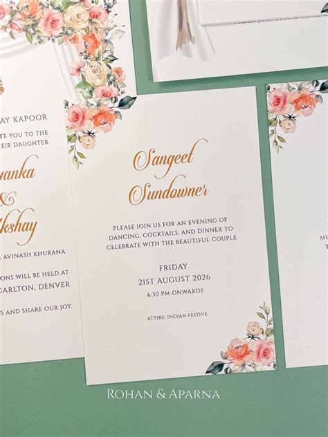 Blooming Mandap Tiered Indian Wedding Card By Rohan Aparna