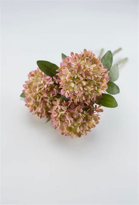 Artificial, pink, hydrangea bundle - Greenery Market