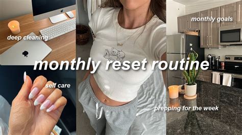 Monthly Reset Routine Deep Cleaning Everything Shower New Goals