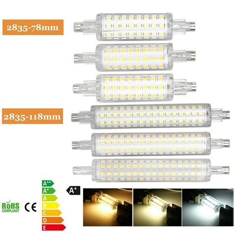 Led R7s Flood Light Bulb 118mm 78mm 12w 16w 2835 Smd Replacement