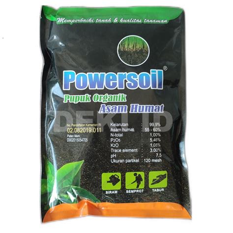 Jual Powersoil Asam Humat Pupuk Organik Pembenah Penyubur Tanah Humic