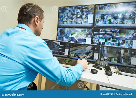 Security Video Surveillance Stock Photo - Image: 46592746