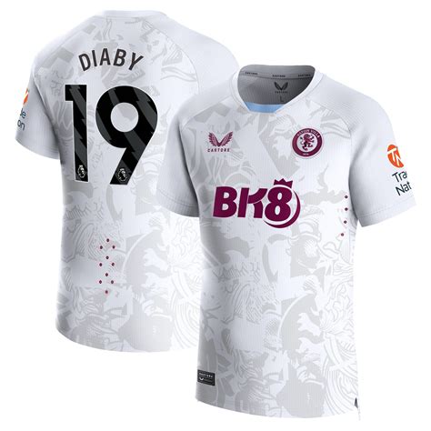 Aston Villa Away Pro Shirt 2023-24 with Diaby 19 printing