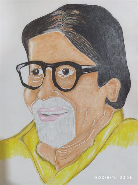 Amitabh Bachchan Portrait : r/drawing