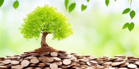 Premium Ai Image A Money Tree With Coins On A Green Background