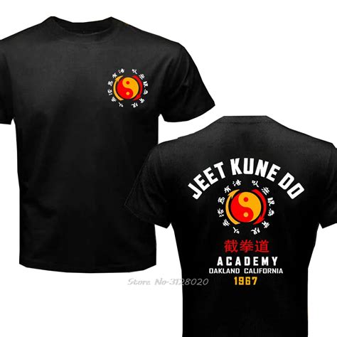 Jeet Kune Do Academy T 셔츠 남성 Bruce Martial Artist 최고의 Jeet Kune Do Wing