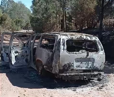 Encuentran Camioneta Calcinada Y M S De Mil Casquillos Percutidos En