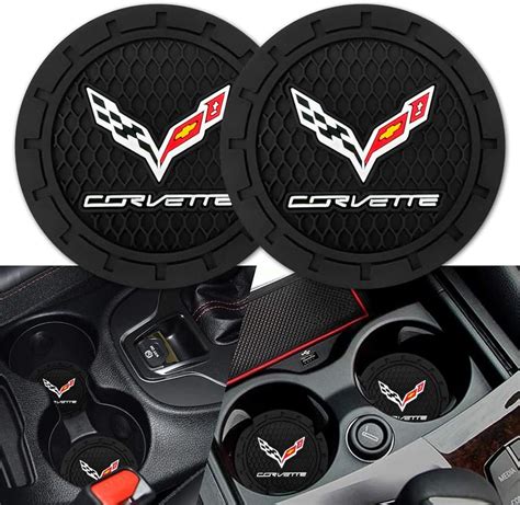 Car Cup Coaster For Corvette2pcs Universal Non Slip Cup