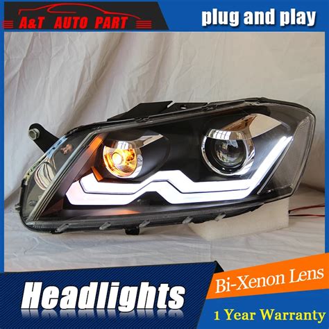 Front Light For Vw Passat B Headlights Parking Bi Xenon Lens