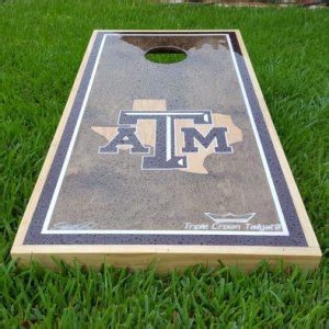 Aggie Cornhole Boards With Texas Inlay Triple Crown Tailgate