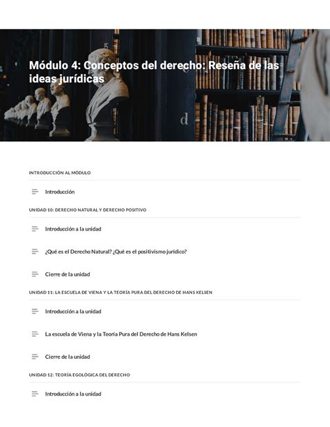 Modulo Filosof A Del Derech O Introducci N Al M Dulo Unidad