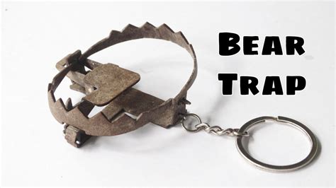 Making Bear Trap Key Chain From Cardboard Youtube