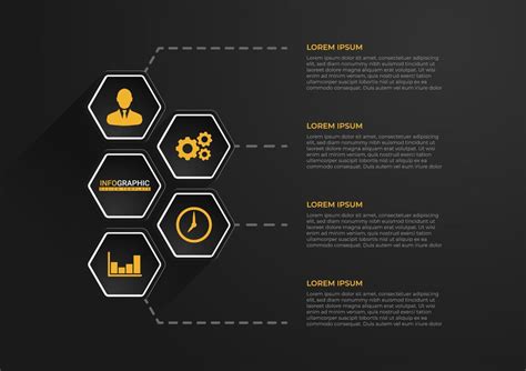 Trendy hexagonal options. Creative business presentation design for ...