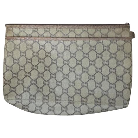 Gucci Clutch Bag Over The Years 70 Beige Leather Ref 225266 Joli Closet