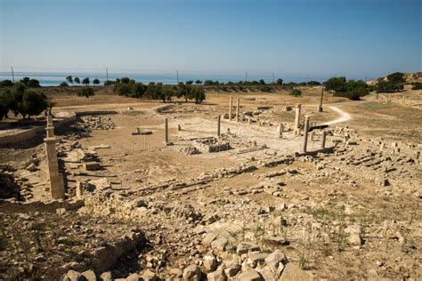 Panorama of Amathus Ancient City Archaeological Site in Limassol Stock ...