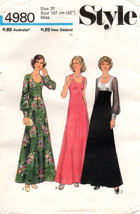 Empire Waist Maxi Dress Sewing Pattern Kruwly