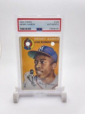 Topps Baseball Henry Hank Aaron Rookie Card Rc Graded Psa