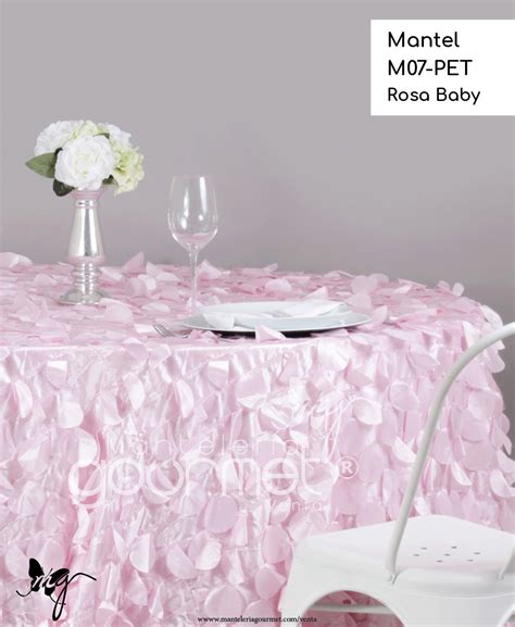 Mantel M07 PET Rosa Baby Mantelería Gourmet