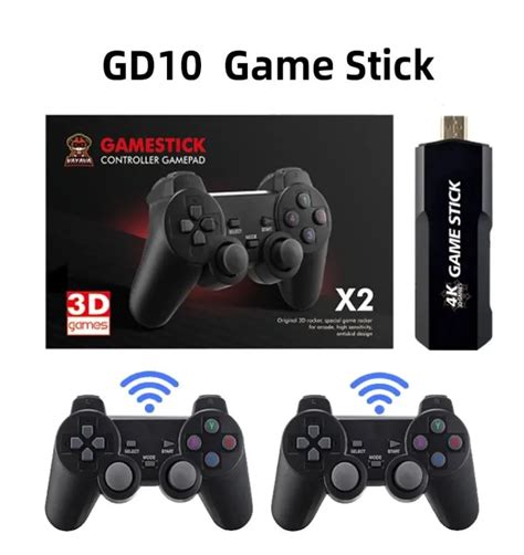 Gd10 Game Stick 4k Retro Video Game Console 24g Controladores Sem Fio Hd Sistema Emuec43 Sobre