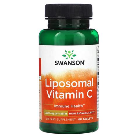 Swanson Liposomal Vitamin C 1 000 Mg 60 Tablets