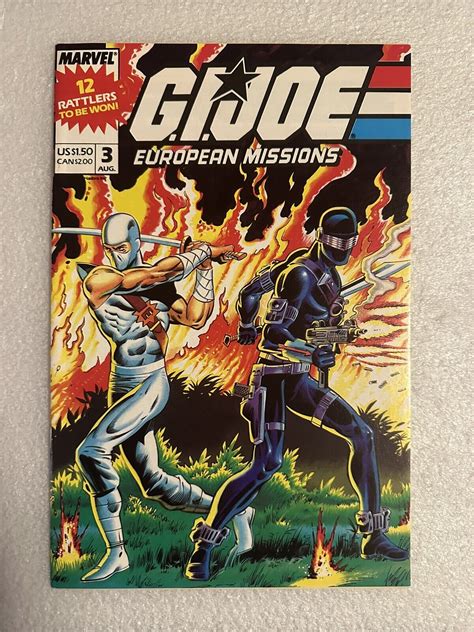 G I Joe European Missions Nm Storm Shadow Snake Eyes Marvel Uk