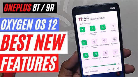 6 New Features Of Oxygen OS 12 Oneplus 8T 9R YouTube