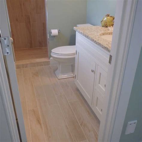 Inspiring Baths Wood Look Porcelain Bath Floor At The Tilery Your