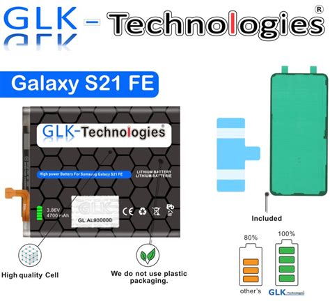 Glk Technologies F R Original Samsung Galaxy S Fe G B Akku Batterie