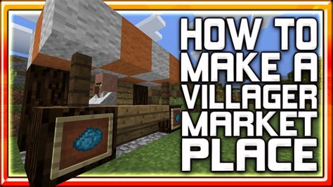 How To Build A Villager Market Place In Minecraft 1 9 4 How To Build A