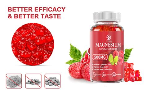 Amazon Magnesium Glycinate Gummies 500mg Magnesium L Threonate