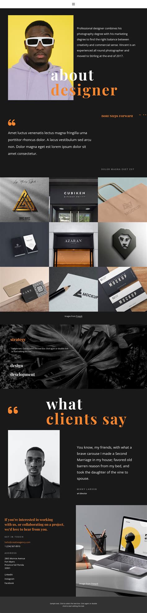 Marketing Portfolio Template