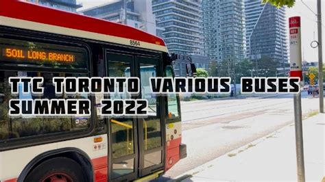 Various Buses On The Ttc And Miway Compilation Summer 2022 And Subway