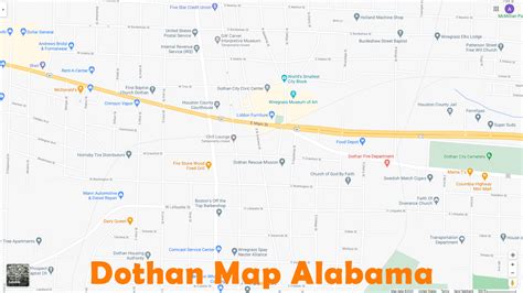 Dothan Alabama Map - United States