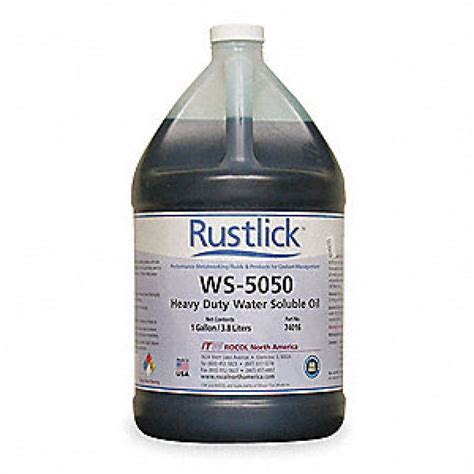 Rustlick 74016 Ws 5050 Cutting And Grinding Fluid 1 Gallon Round