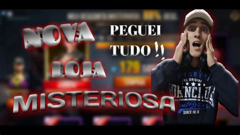 FREE FIRE AO VIVO NOVA LOJA MISTERIOSA NOVO SORTE ROYALE