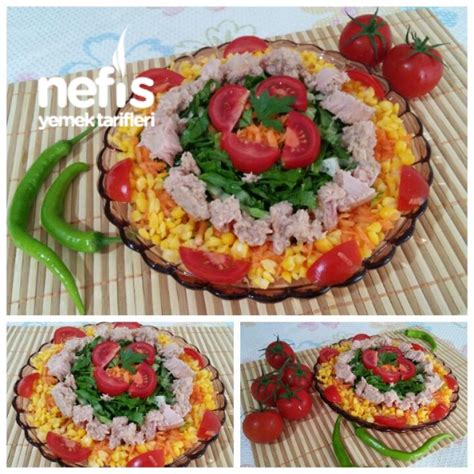 Nefis Ton Balıklı Diyet Salata Nefis Yemek Tarifleri